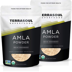 Terrasoul Organic Amla Berry Powder 2 lb bag label
