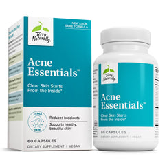 Terry Naturally Acne Essentials bottle on white background