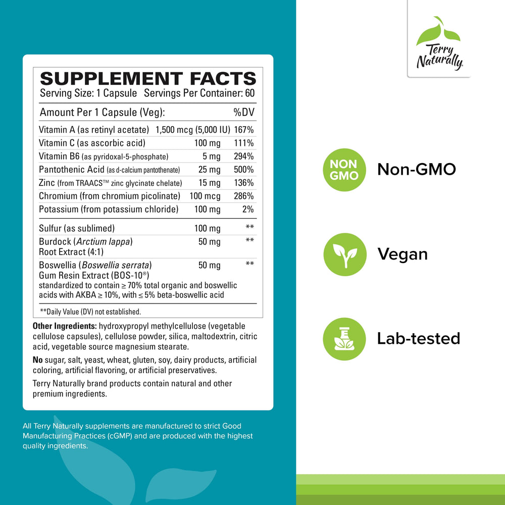 Graphic illustration of key nutrients: Vitamin A, Vitamin C, and Zinc