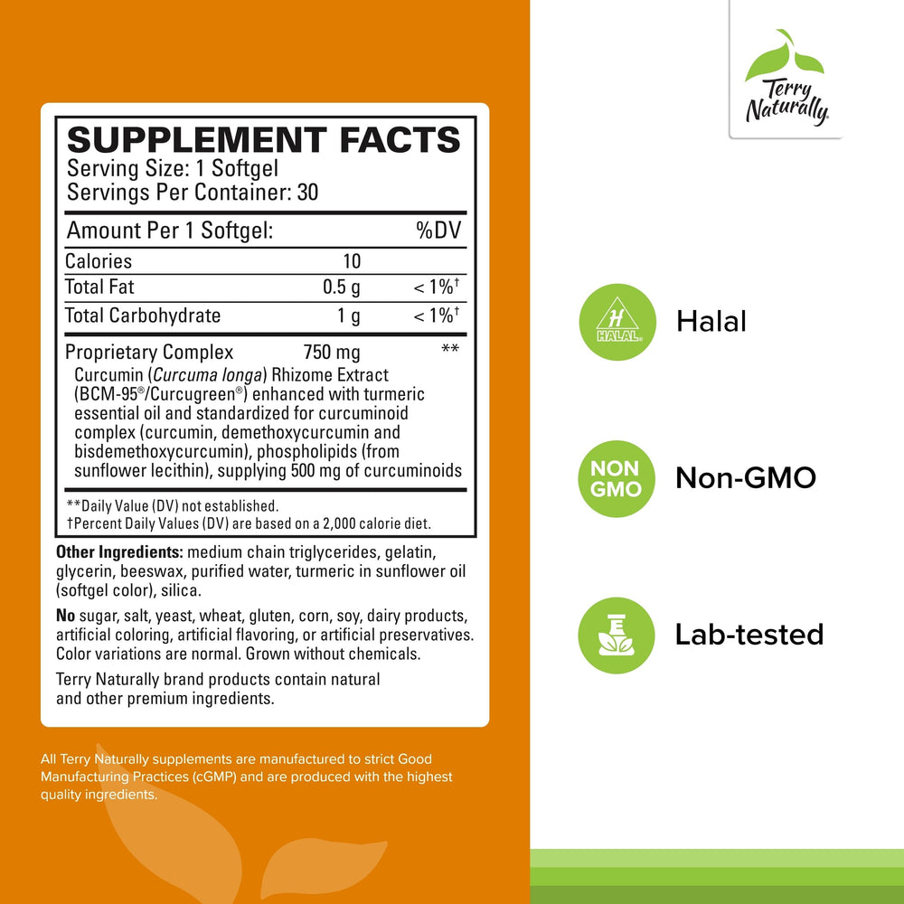 CuraMed 750mg bottle label