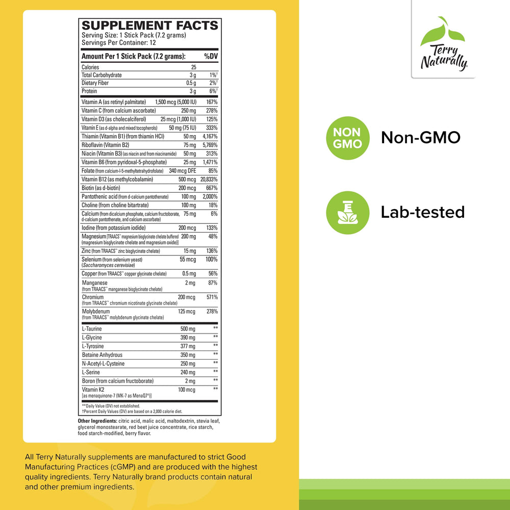 Energy drink mix with L-Tyrosine and B vitamins for daily support
