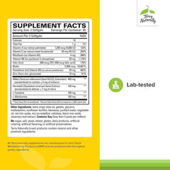 Nutrition facts and ingredients label for Hair Renew Formula