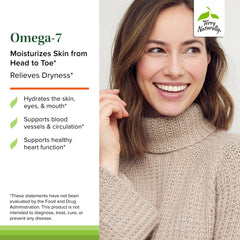 Bottle label displaying Omega-7 ingredients