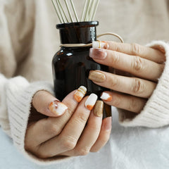 Tesytto artisan handmade nails with reusable high-gloss layering for eco-friendly style