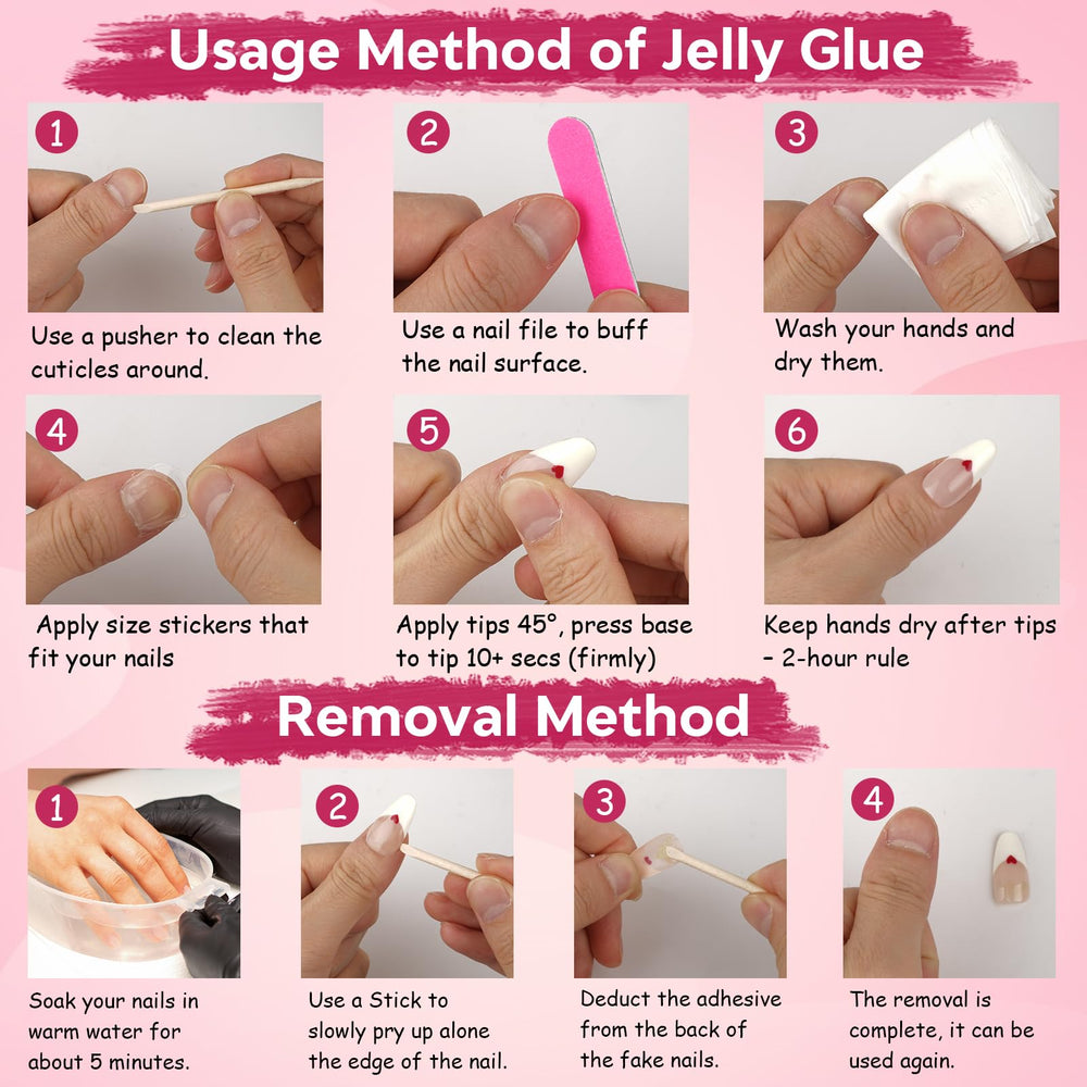 Tesytto durable acrylic nails withstand daily typing and active days