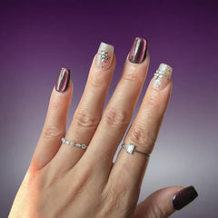 Tesytto neon nails with gel hand-painted finish for high-gloss shine.