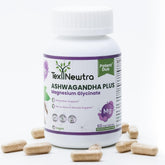 Tex Newtra Ashwagandha and Magnesium Glycinate supplement bottle – hero image