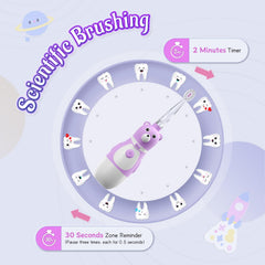 Ultra-soft bristles and gentle sonic cleaning for kids