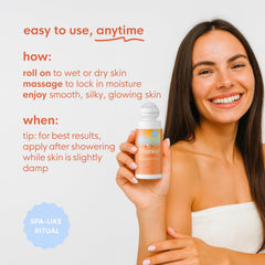 Travel-friendly 3 oz bottle shown for on-the-go self-care