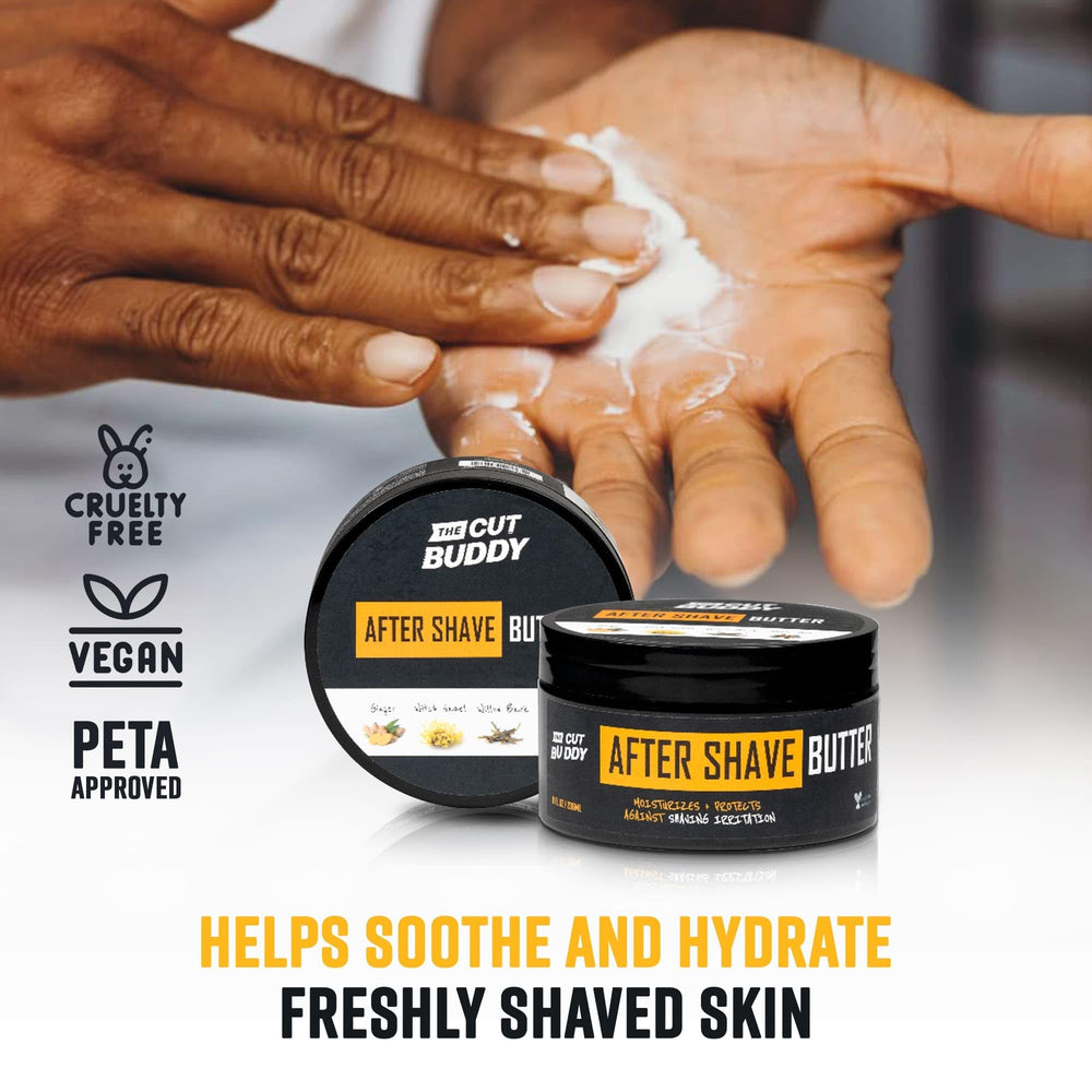 Shea butter texture in The Cut Buddy cream for dry skin relief.