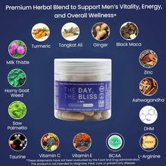 The Day The Bliss serving dish with capsules ready to take.