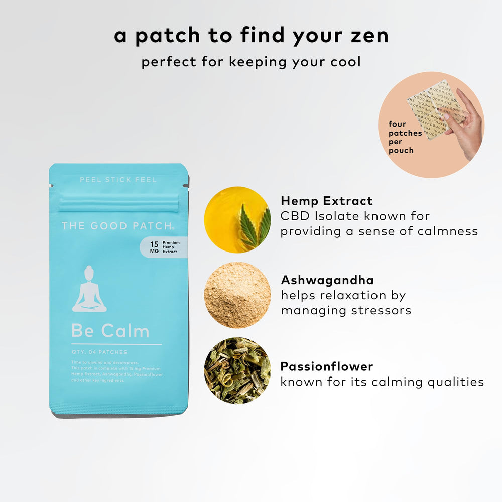Be Calm Patch discreetly positioned inside the wrist for easy wear