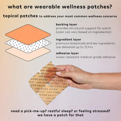 Relax patches packaging with product details