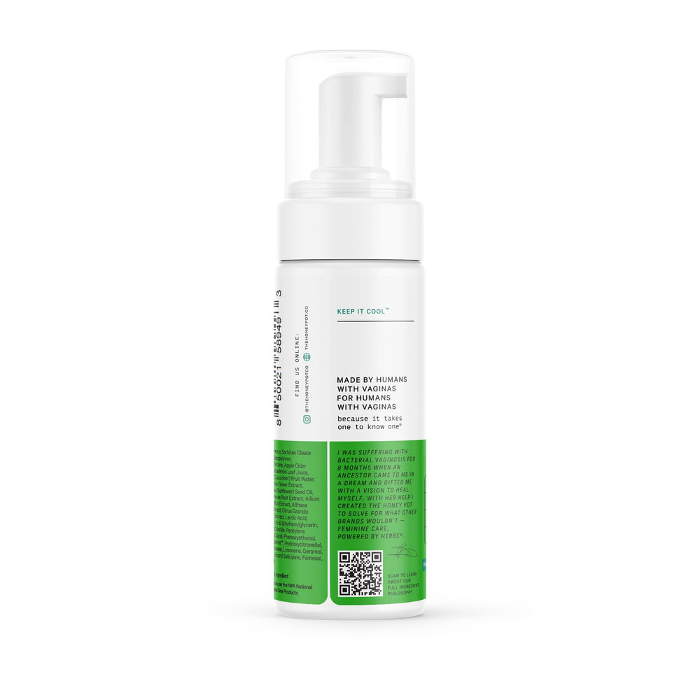 The Honey Pot Company lactic acid moisture support closeup for balanced pH and comfort.