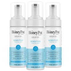 The Honey Pot Sensitive Wash bottle with herbal infusion for gentle cleansing