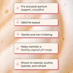 The Honey Pot Witch Hazel Wash lathers easily for a quick external cleanse.