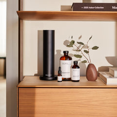 The Hotel fragrance bottle with vegan and IFRA-certified labeling