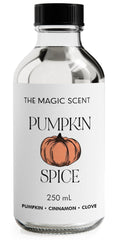 The Magic Scent Pumpkin Spice Aroma Oil bottle showing 8.5 oz size