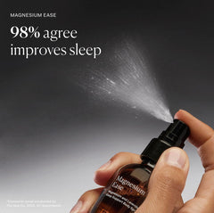 The Nue Co Magnesium Ease spray massaged into clean skin after a workout to ease tension