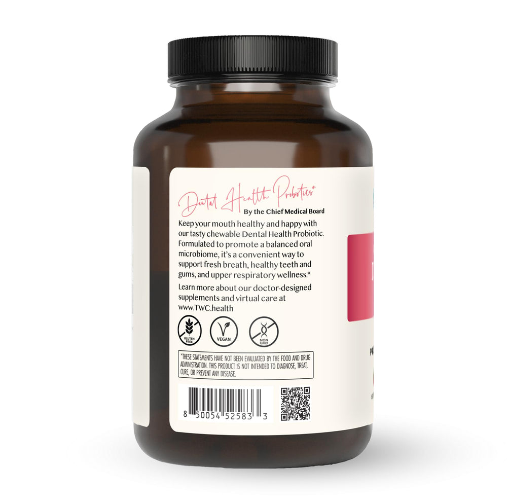 The Wellness Company Dental Health Probiotic bottle back label