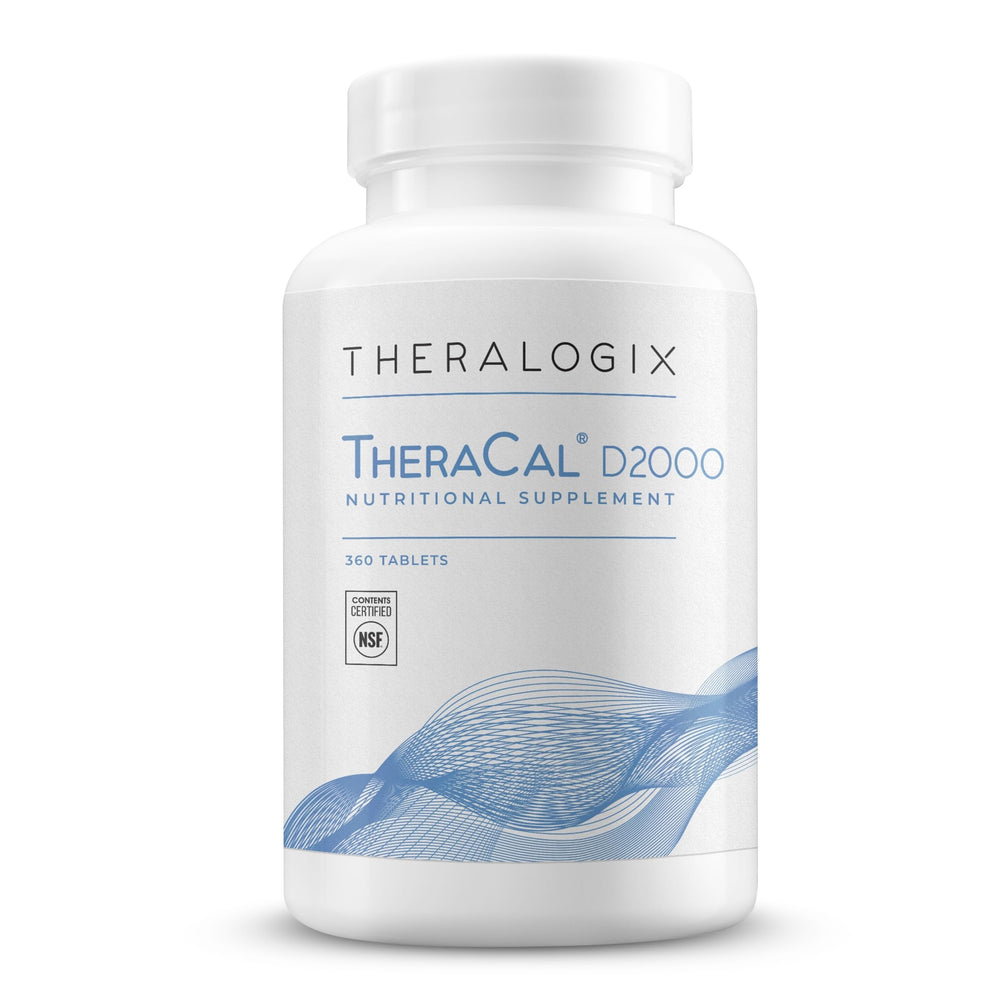 TheraCal D2000 pack shot with bottle and tablets