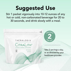 NSF Certified label on Theralogix CitraLith packaging