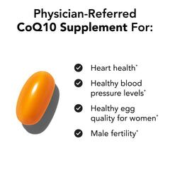 Label details on NeoQ10 box show NSF certification and purity