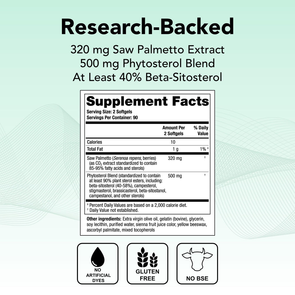 Label of Theralogix Prostate SR supplement