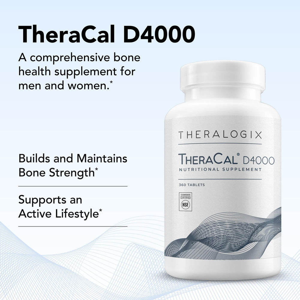 90-day supply of TheraCal D4000 bone health supplement