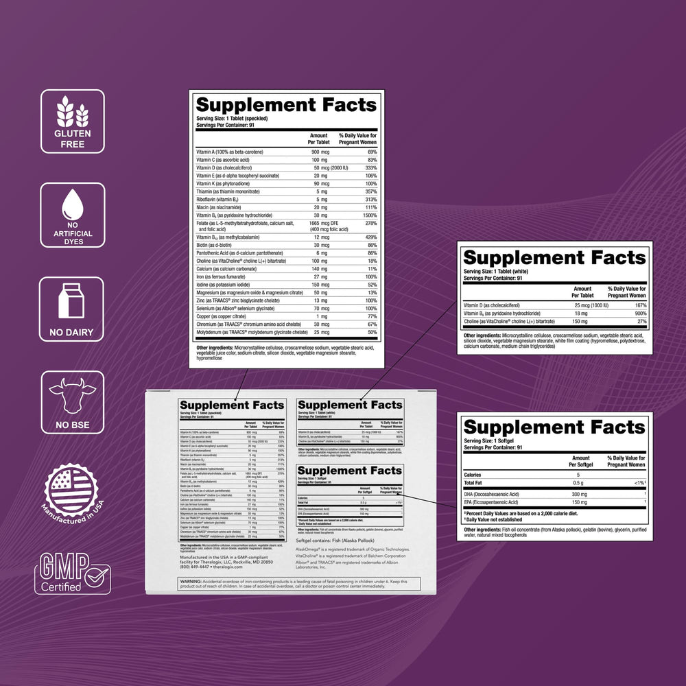 Lifestyle image featuring prenatal vitamins for pregnancy support