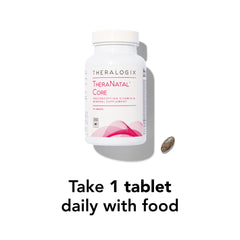 Theralogix TheraNatal Core gluten-free and vegetarian friendly tablets