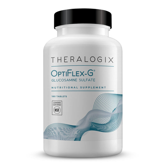 Theralogix OptiFlex-G Glucosamine Sulfate 1500 mg bottle with 180 tablets