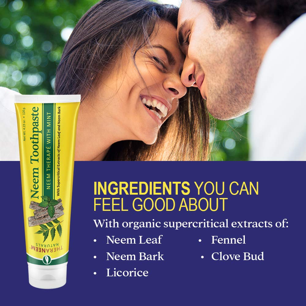 Ingredients list for TheraNeem Neem Toothpaste