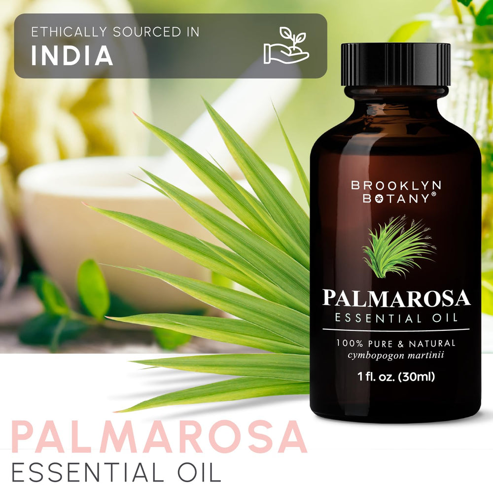 Therapeutic grade palmarosa oil label