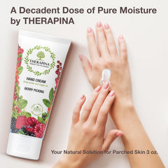 THERAPINA Shea butter and argan oil hand cream delivering deep hydration