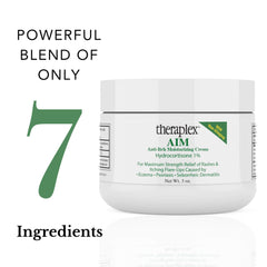 Theraplex AIM outer packaging communicates fragrance-free hypoallergenic benefits
