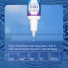 TheraTears dry-eye therapy dosing bottle: precise drops for immediate, silky hydration