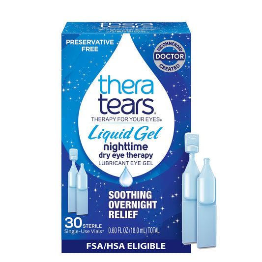 TheraTears night-time liquid gel eye drops soothe overnight dryness