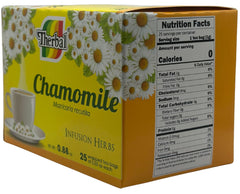 Therbal Chamomile Tea box open