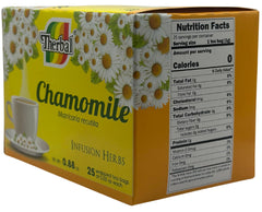 Therbal Chamomile Tea packaging close-up