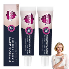 Thermoplastic denture adhesive packaging