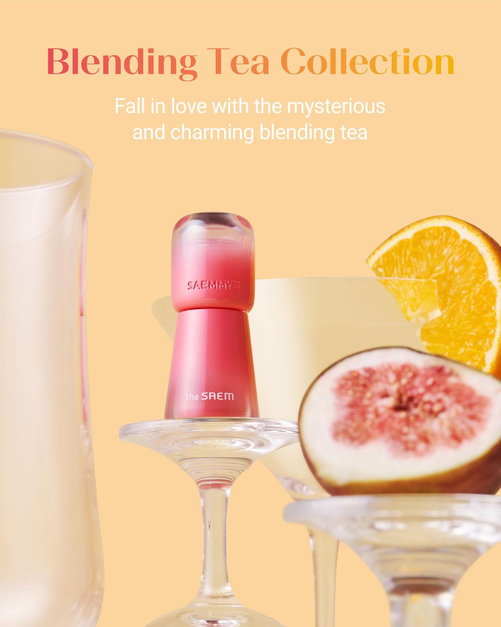 Closeup lips wearing Ade Shot Tint with radiant, plump-looking glow.
