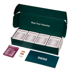 Thesis Confidence bottle and packaging front view