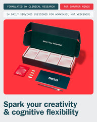 Product packaging for Thesis Creativity