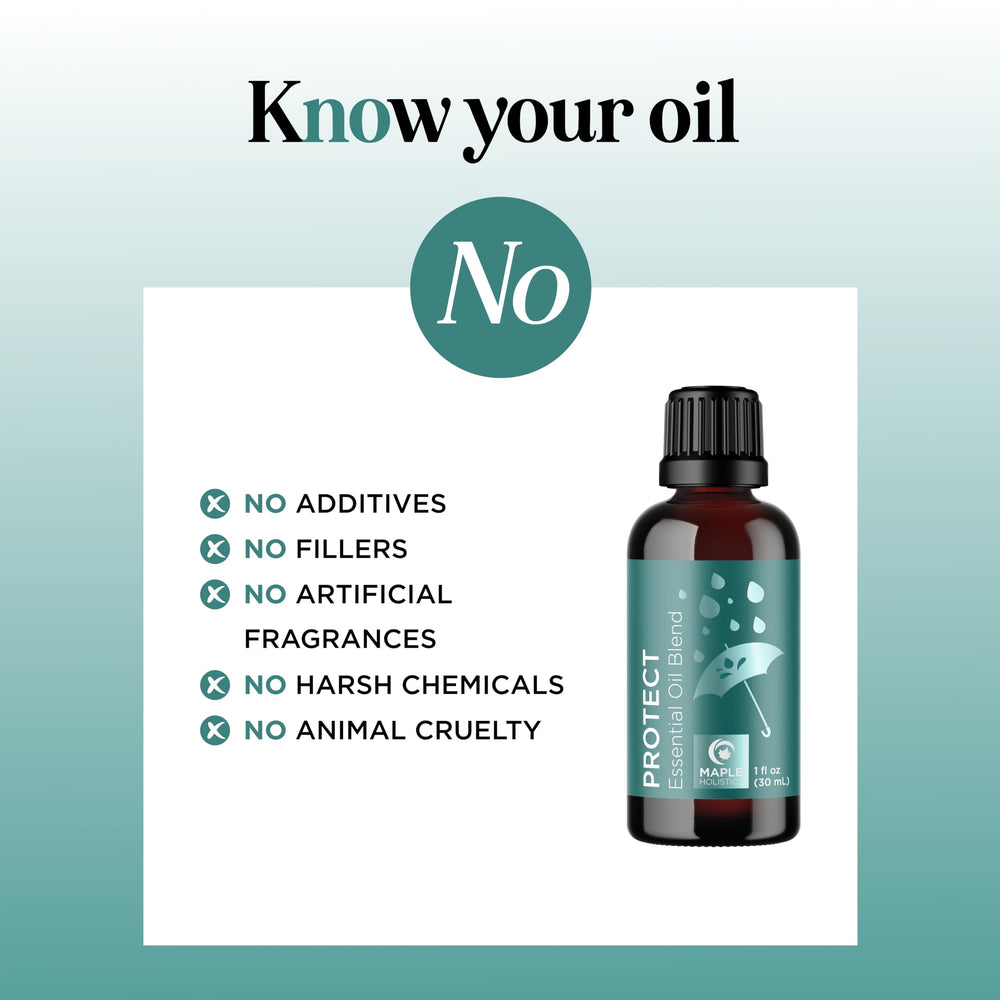 Dropper bottle of essential oil on wooden surface