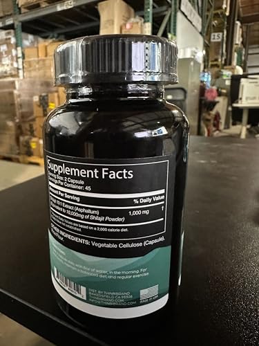 Capsule bottle opened showing 90 capsules per bottle