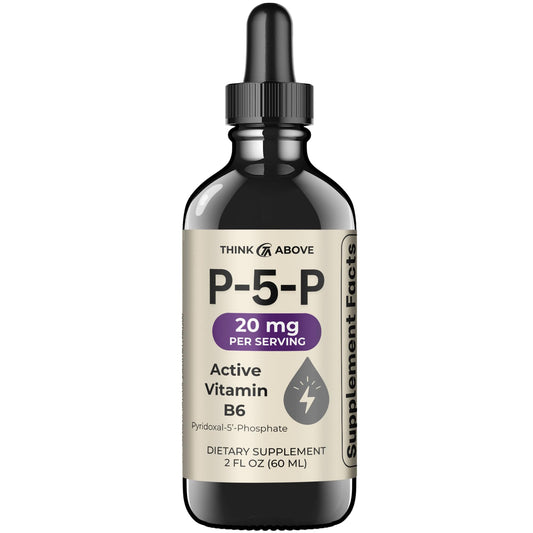 Think Above P5P Liquid Drops 2 oz bottle, closed