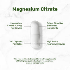 Bottle labeled as third-party lab tested magnesium