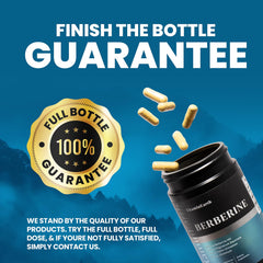 Third-party purity and potency testing label on supplement bottle