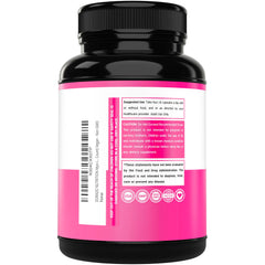 Label showing vegan-friendly and third-party tested certification